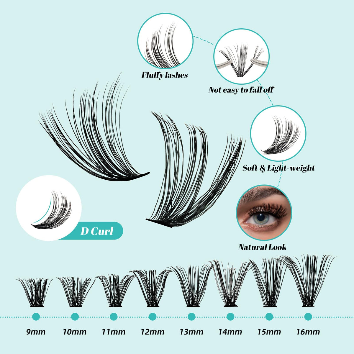 Lash remover included in AMZGIRL LASH Lash Clusters Kit