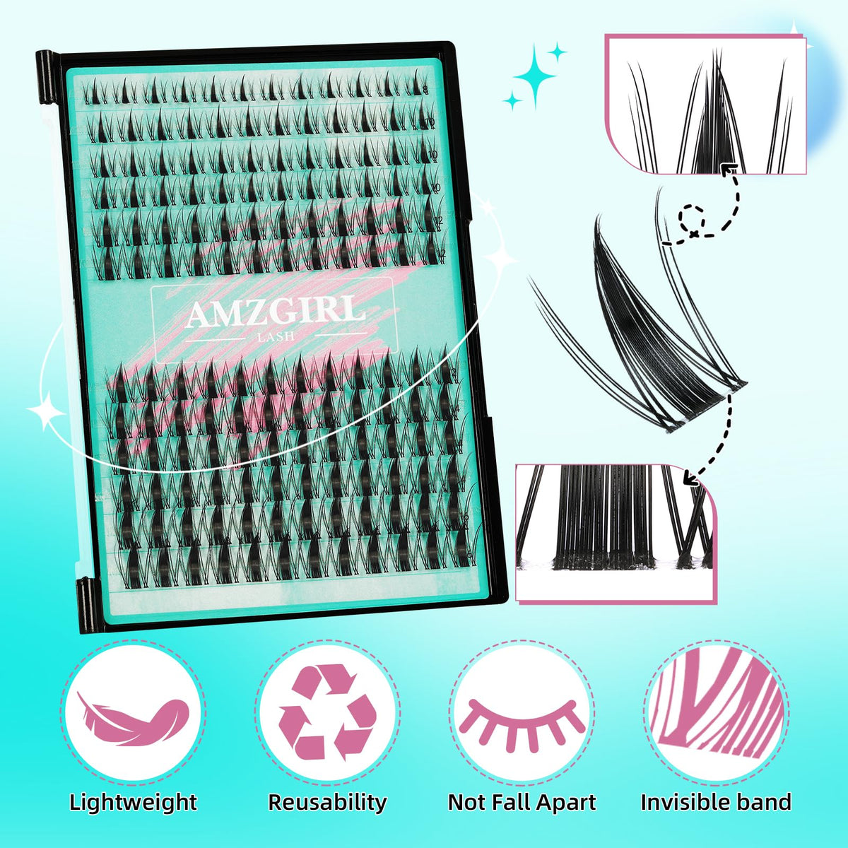 Lash tweezer included in the AMZGIRL LASH kit