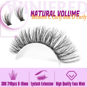Lash tweezers included in Winifred Lash Clusters Kit