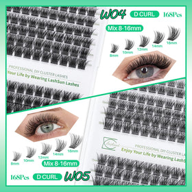 LASHSUN eyelash curler and tweezers included in the kit