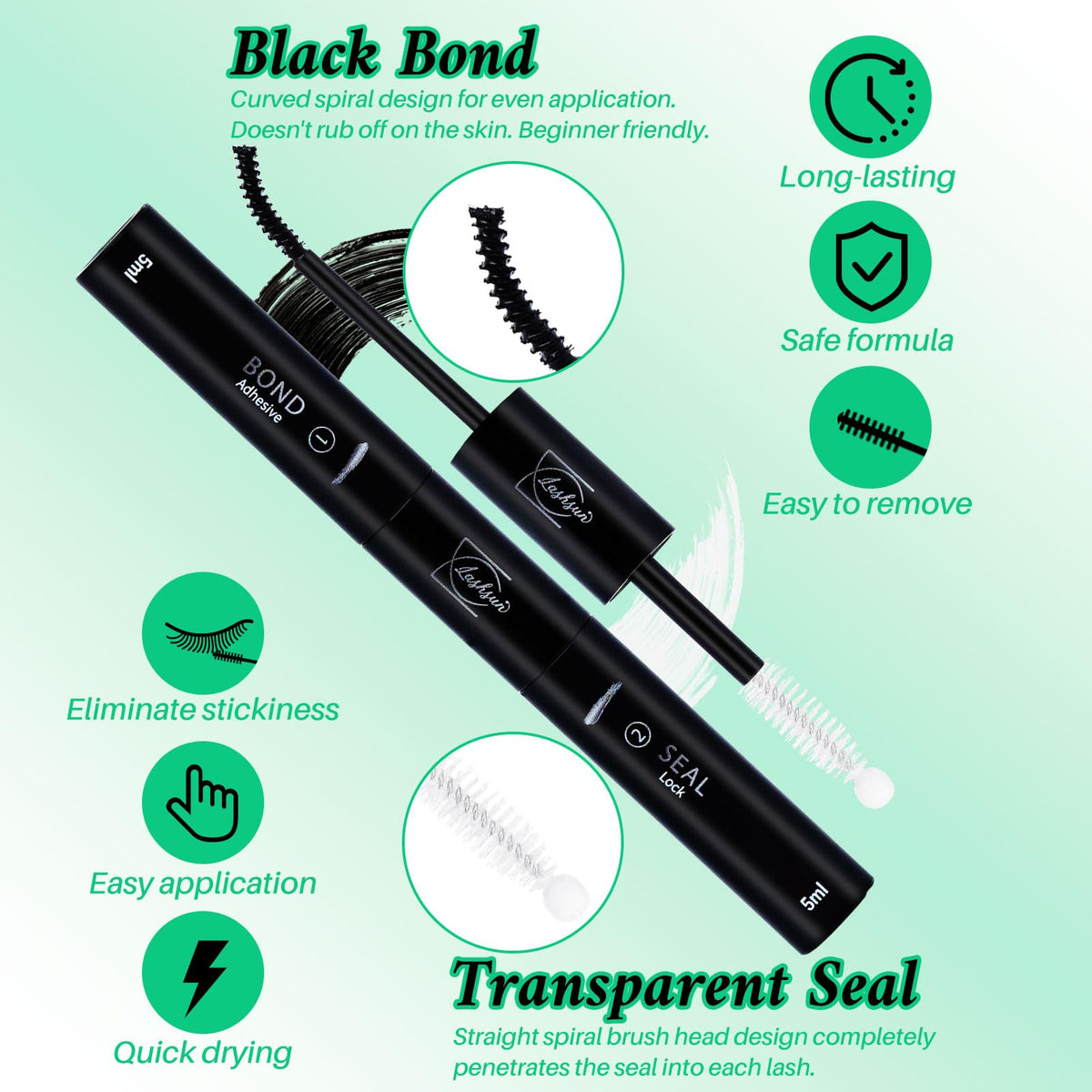 LASHSUN lash remover bottle with dropper