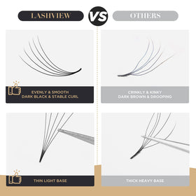 LASHVIEW 5D and 10D curl options in a box
