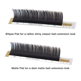 LASHVIEW Eyelash Extensions 11mm length comparison