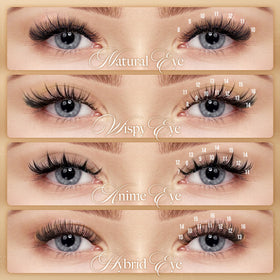 LASHVIEW Eyelash Extensions D Curl lashes comparison