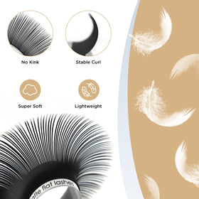 LASHVIEW Eyelash Extensions showing the matte finish