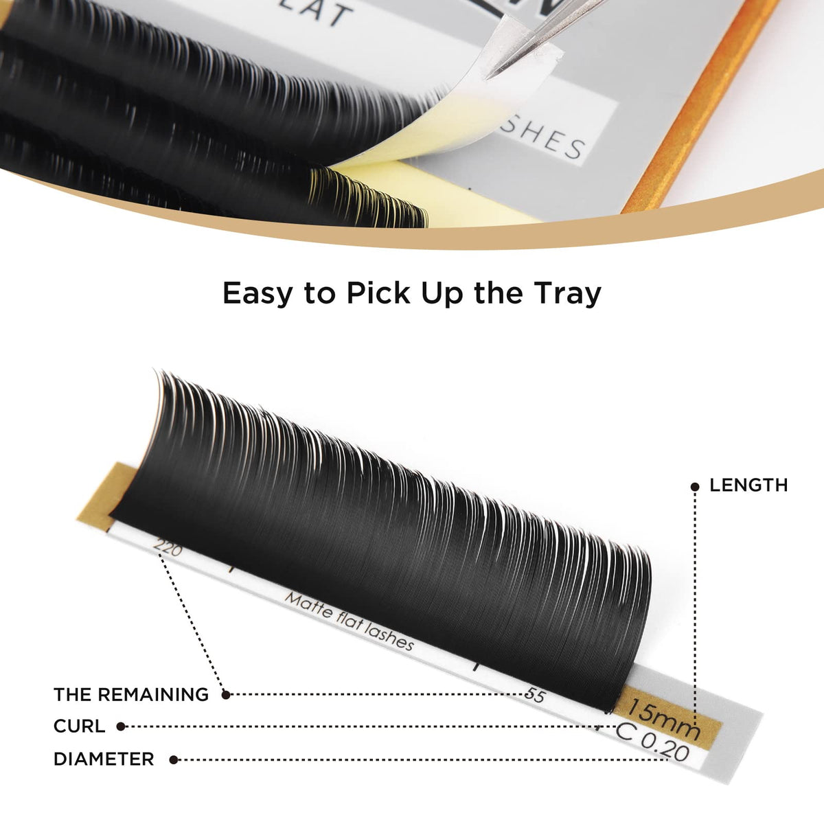 LASHVIEW Eyelash Extensions with split tips close-up