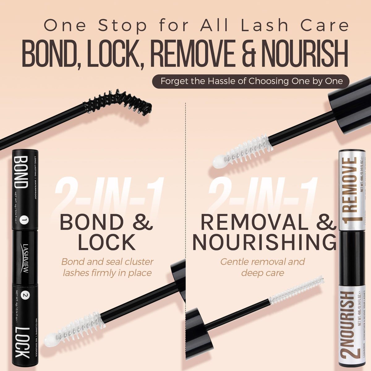 LASHVIEW Lash Bond and Seal bottle close-up