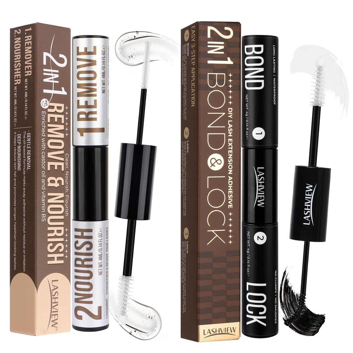 LASHVIEW Lash Bond and Seal Kit front view with packaging