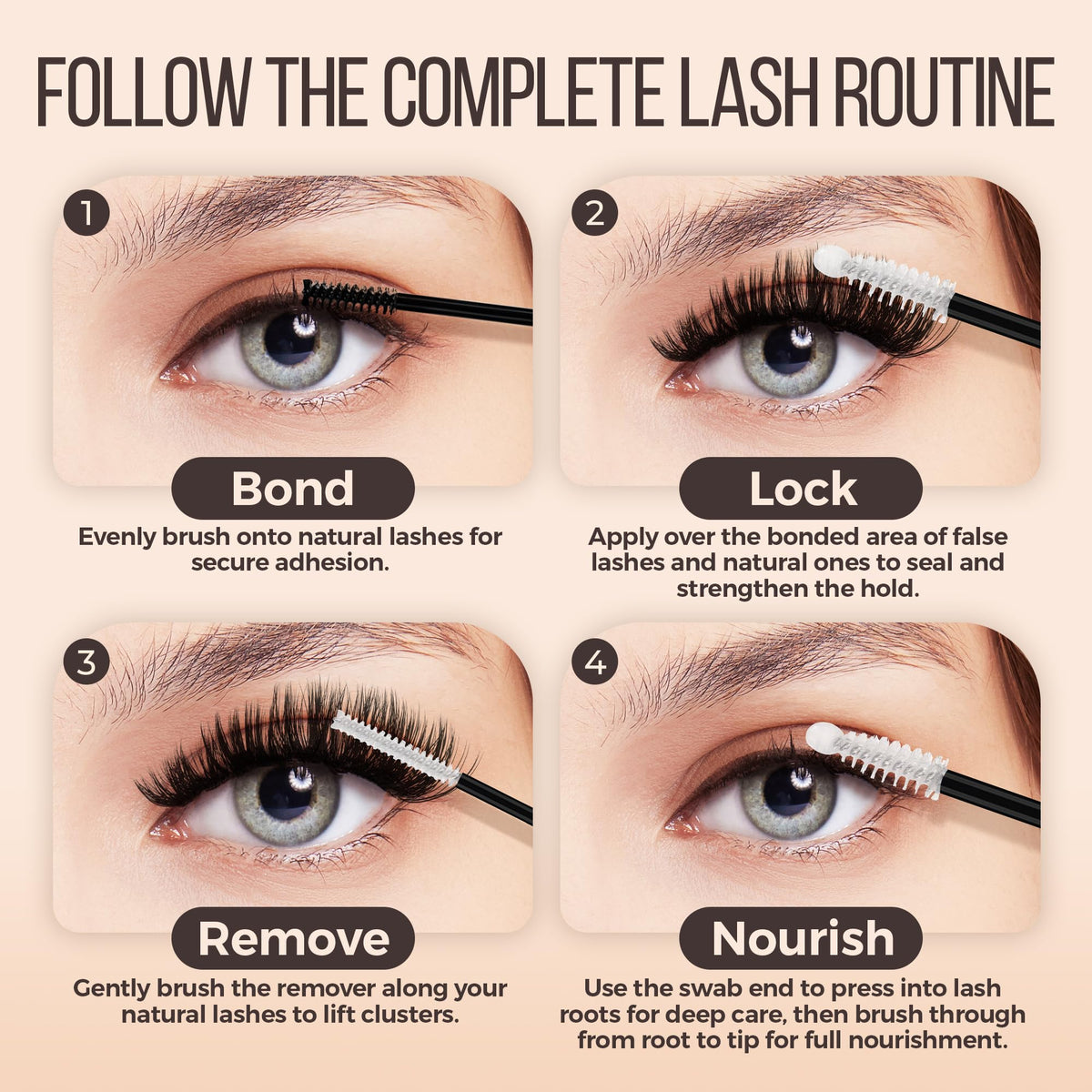 LASHVIEW Lash Bond and Seal Kit with castor oil ingredients