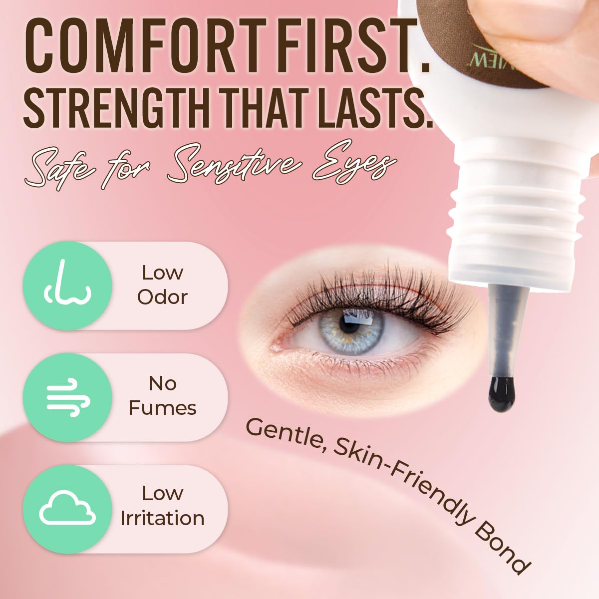 LASHVIEW Lash Cluster Glue & Remover Kit contents displayed