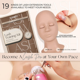 LASHVIEW lash extension tools including tweezers and glue