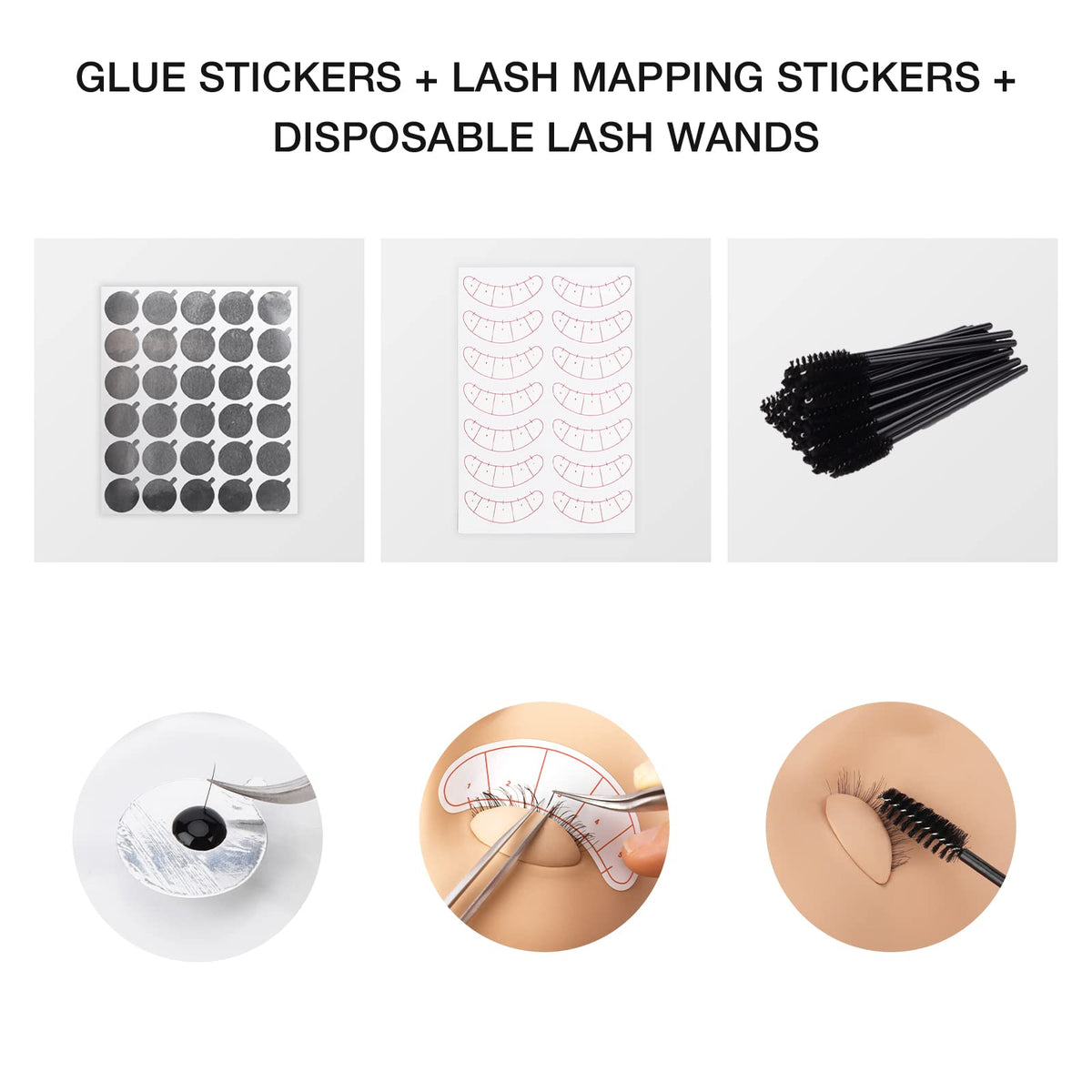 LASHVIEW lash glue and rings for easy application