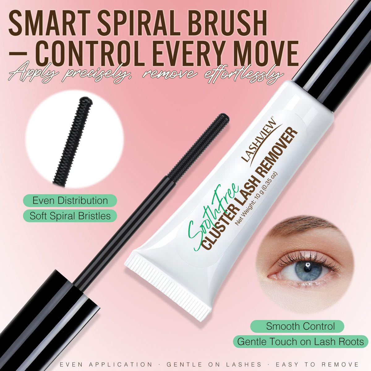 LASHVIEW lash glue application on false eyelashes