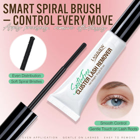 LASHVIEW lash glue application on false eyelashes
