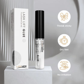 LASHVIEW Lash Lift Glue demonstrating easy application