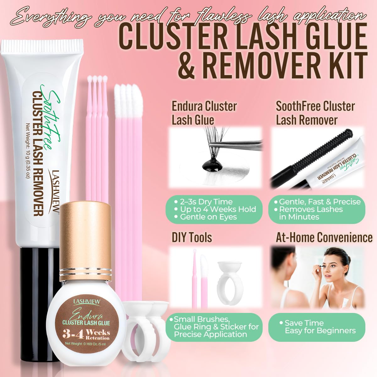 LASHVIEW lash remover bottle with pump