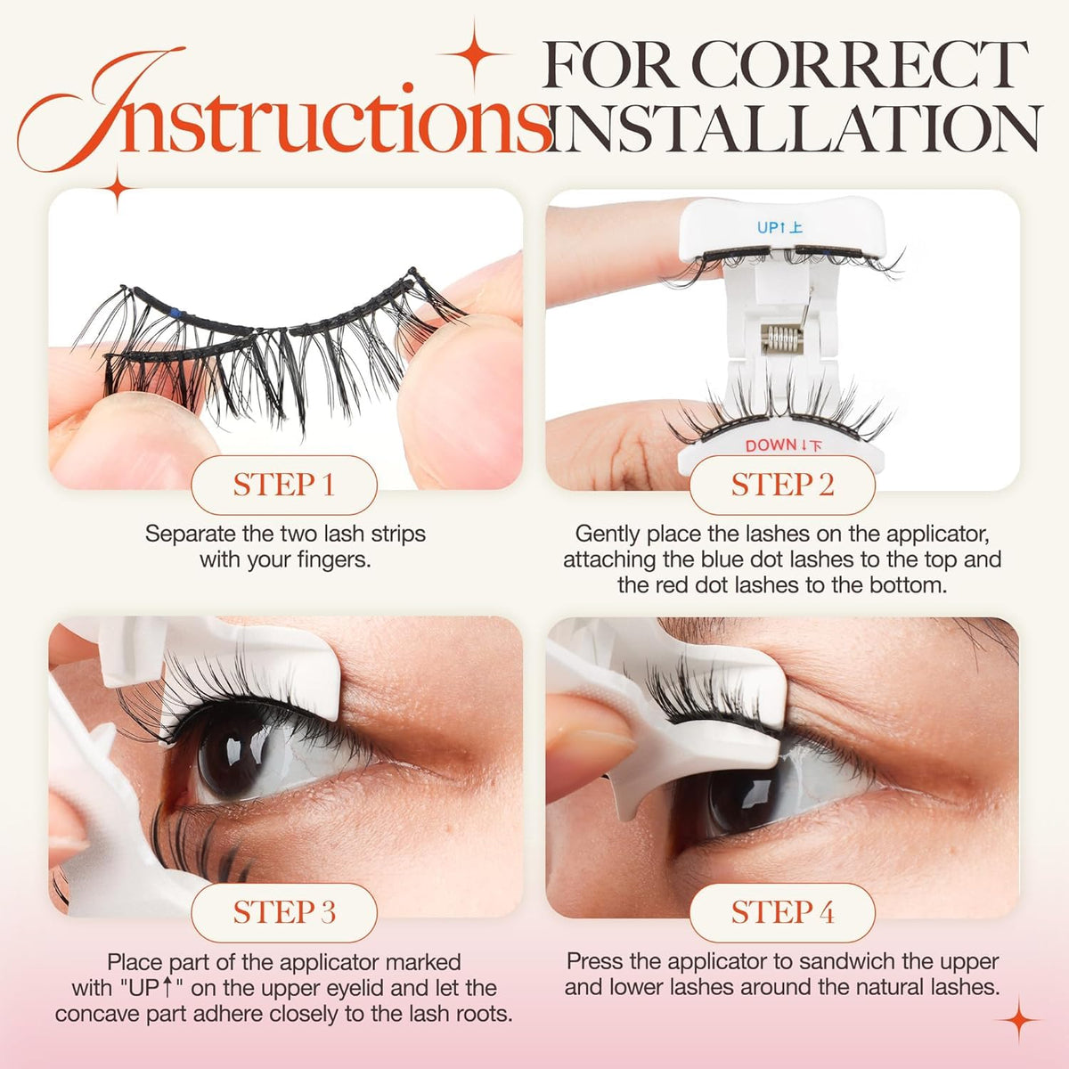 LASHVIEW Magnetic Eyelashes A02 applicator tool detail