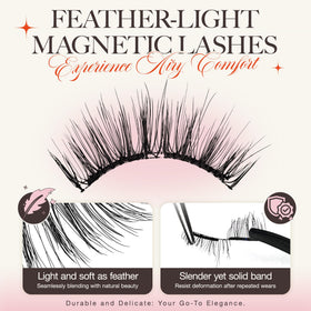 LASHVIEW Magnetic Eyelashes A02 multiple styles displayed