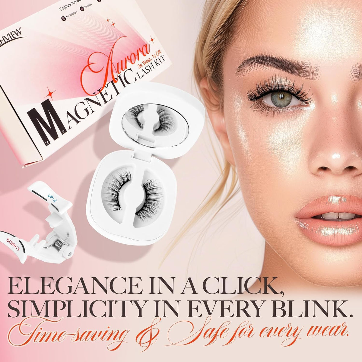 LASHVIEW Magnetic Eyelashes applicator tool close-up