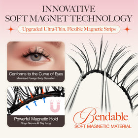 LASHVIEW Magnetic Eyelashes close-up of magnetic feature
