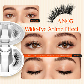 LASHVIEW Magnetic Eyelashes in compact case with mirror