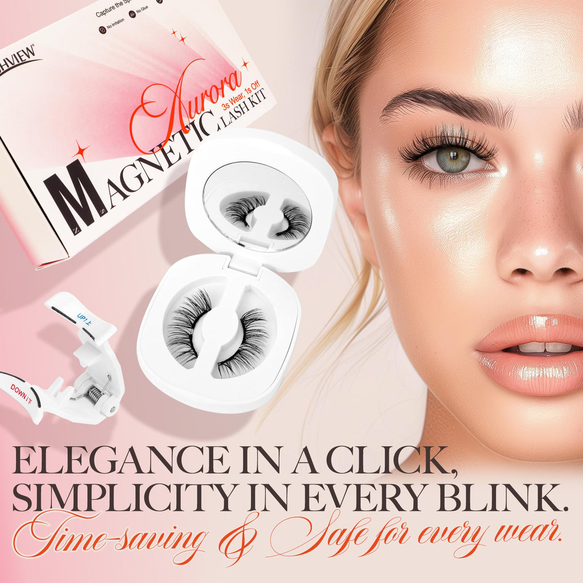 LASHVIEW Magnetic Eyelashes in different styles