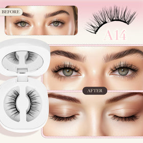 LASHVIEW Magnetic Eyelashes in packaging showing styles