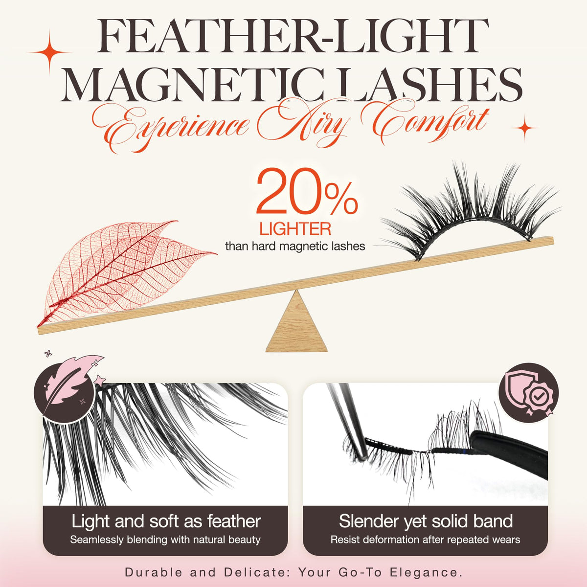 LASHVIEW Magnetic Eyelashes in packaging with applicator