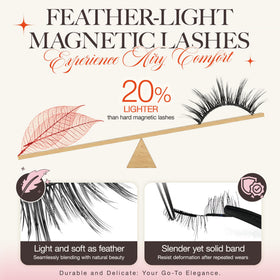 LASHVIEW Magnetic Eyelashes in packaging with applicator