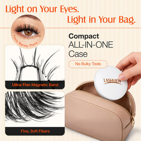 LASHVIEW Magnetic Eyelashes in travel case