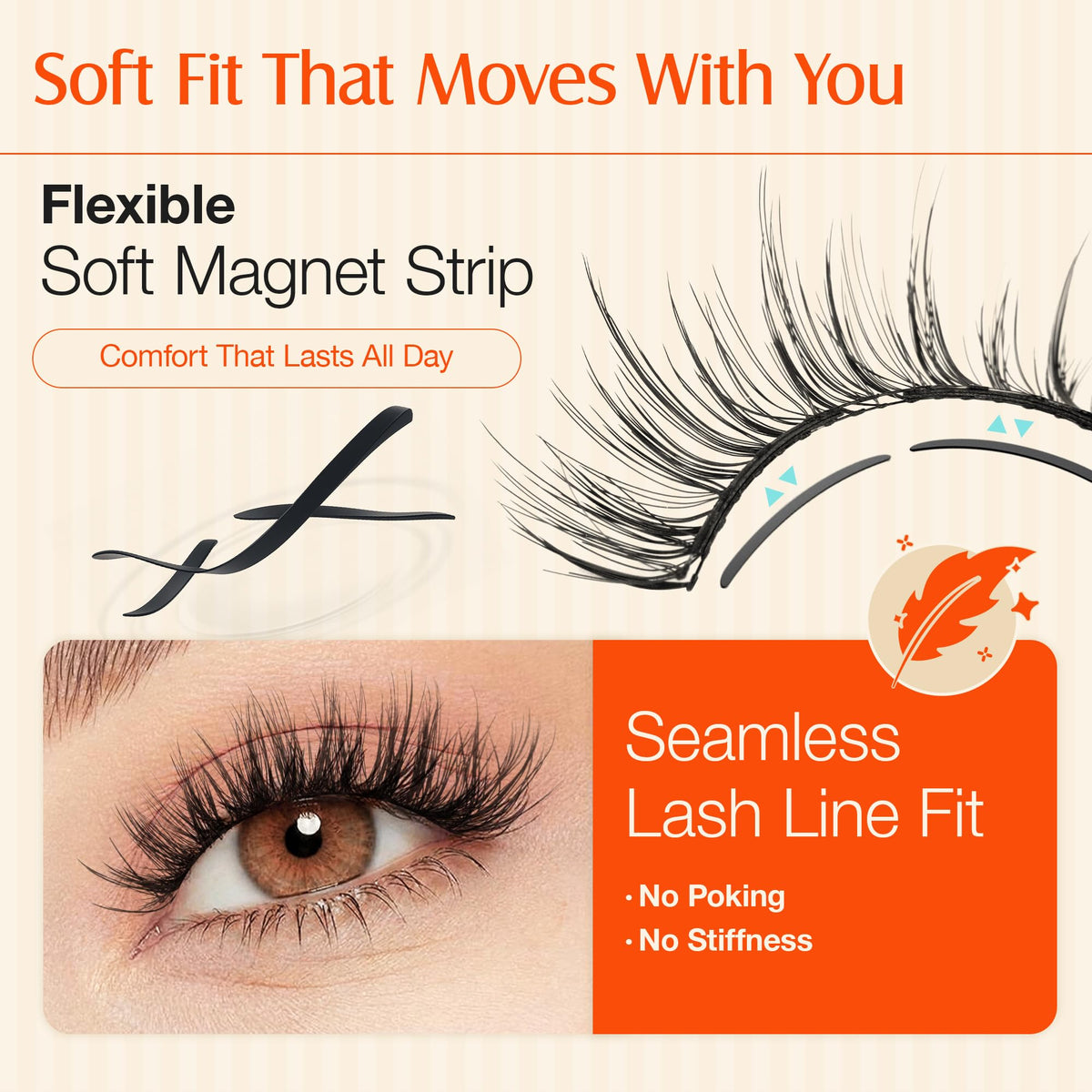 LASHVIEW Magnetic Eyelashes in travel-friendly case
