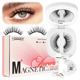 LASHVIEW Magnetic Eyelashes natural look front view