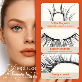 LASHVIEW Magnetic Eyelashes showing soft magnets