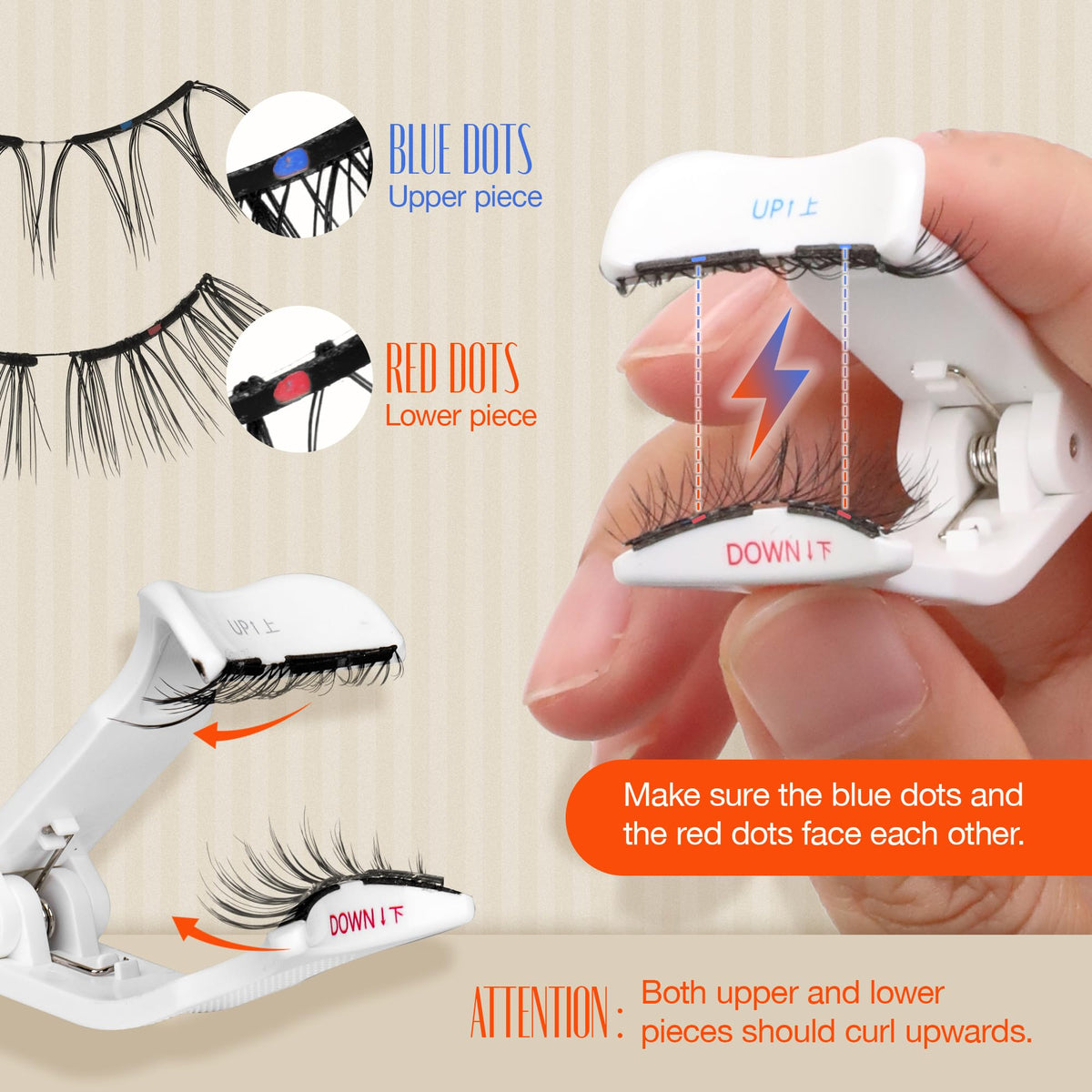 LASHVIEW Magnetic Eyelashes side view