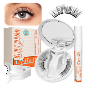 LASHVIEW Magnetic Eyelashes with Applicator front view