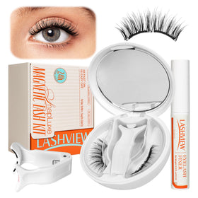 LASHVIEW Magnetic Eyelashes with applicator in packaging
