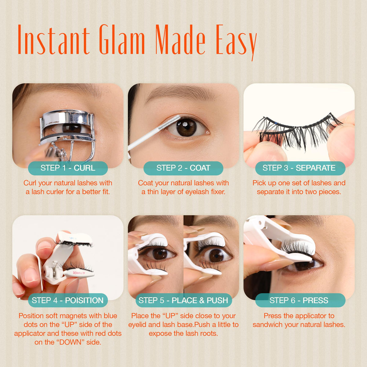 LASHVIEW Magnetic Eyelashes with lash fixer