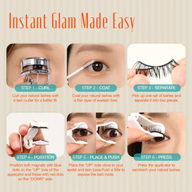 LASHVIEW Magnetic Eyelashes with lash fixer