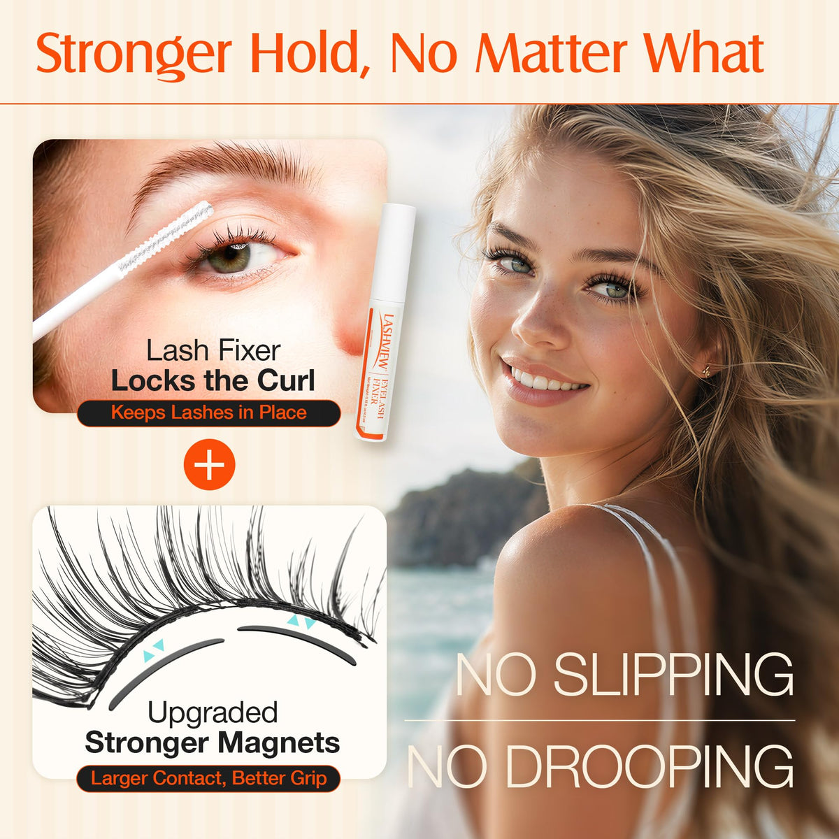 LASHVIEW Magnetic Eyelashes with lash fixer application