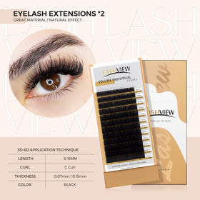 LASHVIEW practice eyelashes and under eye pads