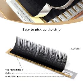 LASHVIEW Volume lashes with non-stick tape technology