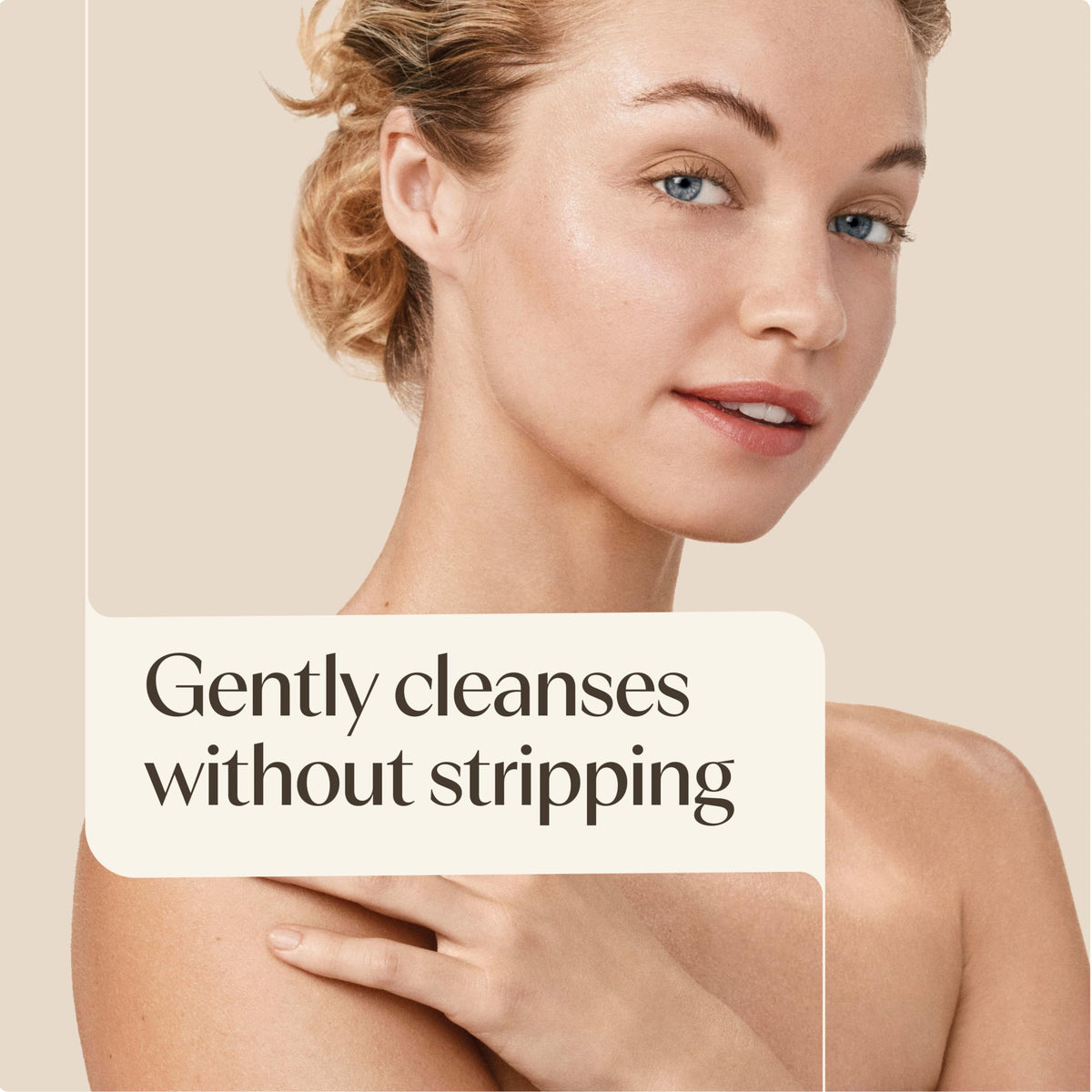 Lathering Aveeno Skin Relief Body Wash on skin