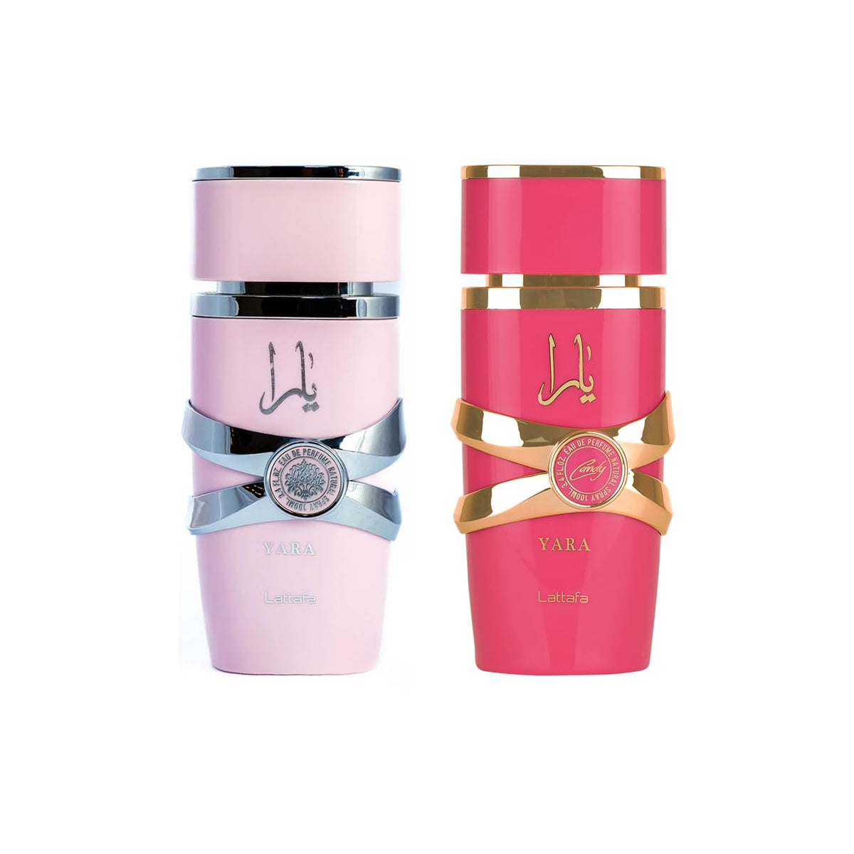 Lattafa 2 Piece Fragrance Set Yara and Yara Candy front view
