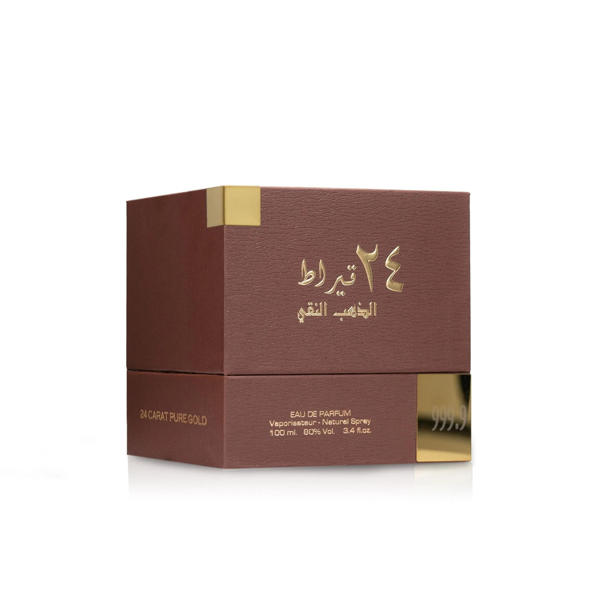 Lattafa 24 Carat Pure Gold Eau De Parfum Spray packaging