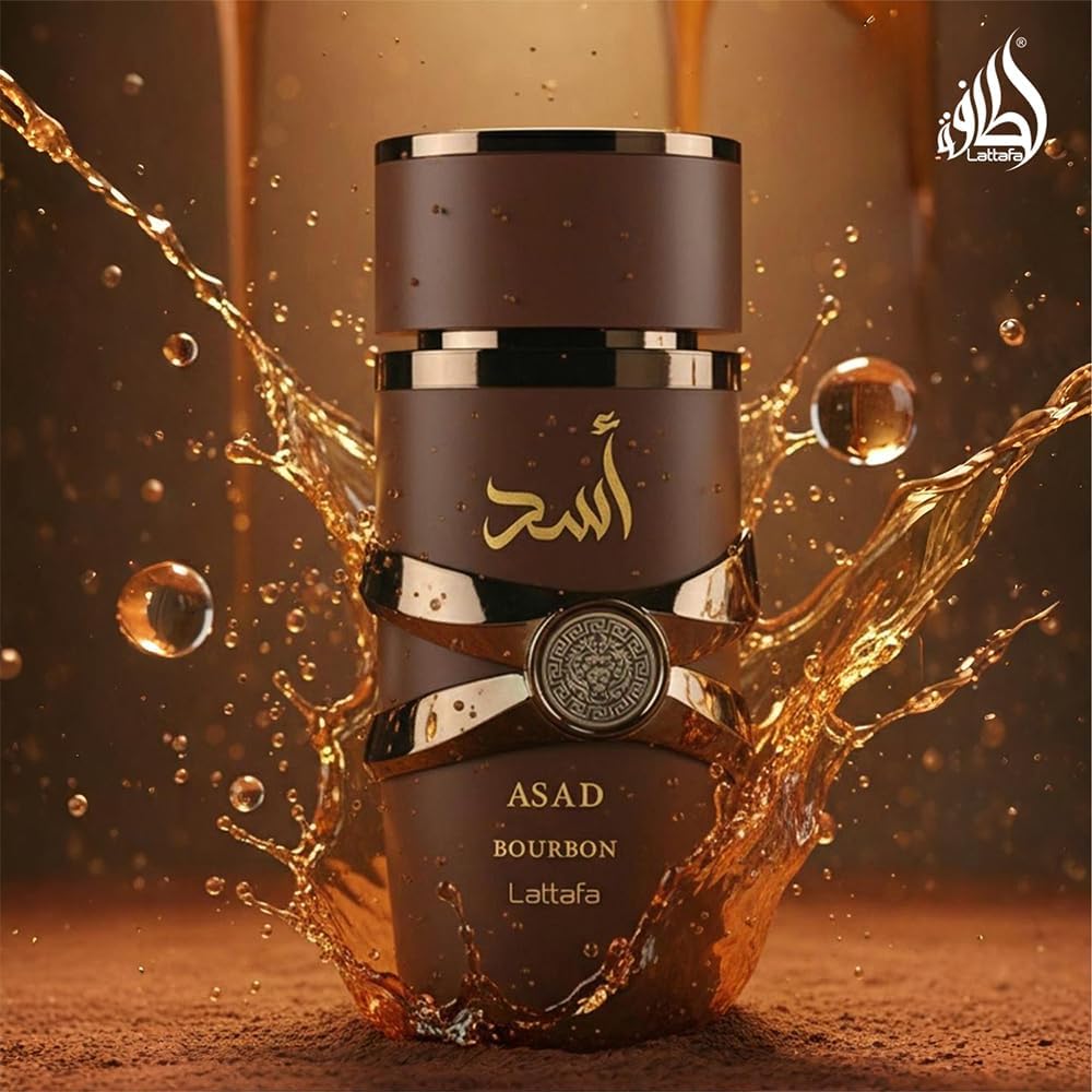 Lattafa Asad Bourbon Eau de Parfum Spray 100ml back view