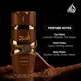 Lattafa Asad Bourbon Eau de Parfum Spray 100ml lifestyle scene