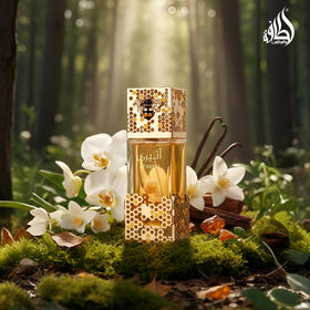 Lattafa Atheeri fragrance notes illustration