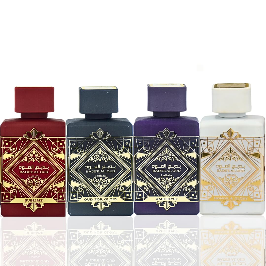 Lattafa Bade'e Al Oud Eau de Parfum Gift Set front view