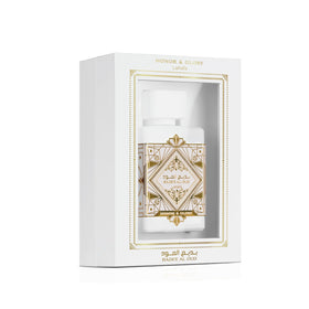 Lattafa Bade'e Al Oud Honor & Glory Eau de Parfum packaging