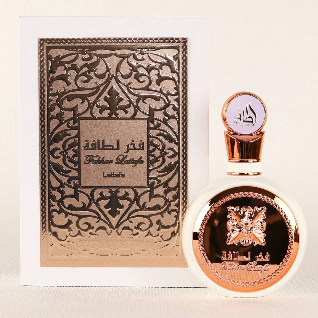 Lattafa Fakhar Eau de Parfum 100ml bottle side view